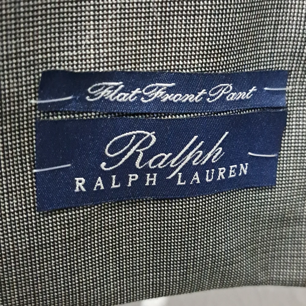 Ralph Lauren 100% Flat Front Solid Wool Suit